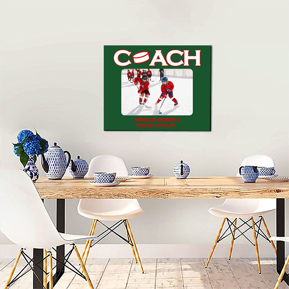 Personalizado Multicolor Deportes de pelota Foto Pintura en Lienzo con Textos Decoración de Pared Cumpleaños Apreciación Regalo para Entrenador Mentor 6