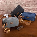 Personalizzato Golf Monogram iniziale nome Toiletry Bag Tee Holder Set con 5 Tee Accessori da viaggio Regalo di compleanno per gli uomini amanti del golf