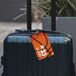 Etiqueta personalizada para bolsa de equipaje con diseño de baloncesto con nombre y número Accesorios de viaje para el día del partido Regalo de cumpleaños para los amantes del baloncesto 3