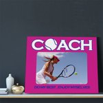 Personalizado Multicolor Deportes de pelota Foto Pintura en Lienzo con Textos Decoración de Pared Cumpleaños Apreciación Regalo para Entrenador Mentor 2
