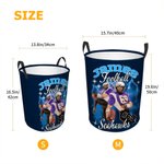 Personalisierte 1-5 Fotos Brillant Blitz Basketball Fußball Wasserdicht Wäscheaufbewahrung Korb mit Namen Geburtstag Housewarming Geschenk für Sportliebhaber