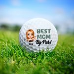 Balles de golf personnalisées en caoutchouc souple avec 1 à 8 noms d'enfants Cadeau d'anniversaire Support de cours pour joueur de golf