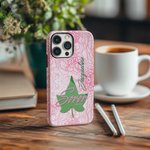 Personalised Pink Rose Sorority Phone Case with Name and Text for iPhone Samsung Graduation Keepsake Birthday Gift for Sisters Friends