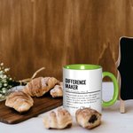 Personalised Difference Maker 11oz Ceramic Mug with Name Appreciation Birthday Gift for Leader Coworker Teacher