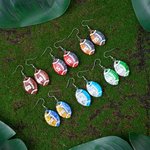 Orecchini da calcio personalizzati con numeri scintillanti Regalo di compleanno per gli amanti del calcio mamma