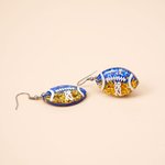 Orecchini da calcio personalizzati con numeri scintillanti Regalo di compleanno per gli amanti del calcio mamma