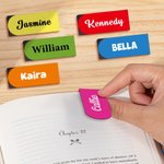 Personalisierte Multicolor einfache magnetische Leder Lesezeichen Clip mit Namen Lesen Schreibwaren Zubehör Geburtstag Geschenk für Bücherwürmer
