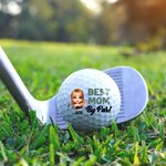 Balles de golf personnalisées en caoutchouc souple avec 1 à 8 noms d'enfants Cadeau d'anniversaire Support de cours pour joueur de golf