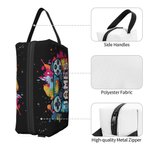 Personalisierte tragbare bunte Spiel-Controller-Muster Kulturtasche mit Griff Reisezubehör Geburtstagsgeschenk für Spiele-Liebhaber