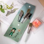Sac à pinceaux de maquillage personnalisé avec 8 pinceaux de maquillage et un nom Cadeau d'anniversaire pour les femmes