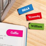 Personalisierte Multicolor einfache magnetische Leder Lesezeichen Clip mit Namen Lesen Schreibwaren Zubehör Geburtstag Geschenk für Bücherwürmer