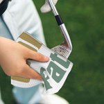 Personalizado El Golf Cartoon Character Waffle Toalla con Título y Gancho Portátil Cumpleaños Curso Accesorios Regalo para los amantes del golf