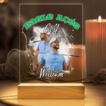 Personalizzato 1-5 foto brillante fulmine basket nome Acrilico Led luce notturna con base in legno Home Decor regalo di compleanno per gli amanti dello sport