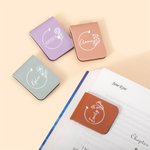 Personalized Birth Flower Magnetic Leather Bookmark Clip with Name Birthday Gift for Book Lovers Bookworms