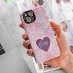 Personalised Pink Rose Sorority Phone Case with Name and Text for iPhone Samsung Graduation Keepsake Birthday Gift for Sisters Friends