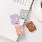 Personalized Birth Flower Magnetic Leather Bookmark Clip with Name Birthday Gift for Book Lovers Bookworms