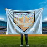 Spersonalizowany koc z miękkiego polaru z imieniem i numerem do dekoracji domu Prezent urodzinowy dla miłośników baseballu