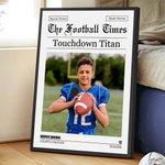 Spersonalizowany plakat z tekstem z okazji urodzin dla piłkarzy Football Time 1-4 zdjęcia