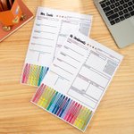 Personalisierte bunte Woche auf einen Blick Maker Notizblock mit Namen zurück zu Schule Wertschätzung für Lehrer