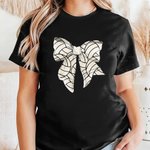 Personalizado Béisbol Baloncesto Fútbol Lazo Crewneck Camiseta Sudadera con Nombre y Número Cumpleaños Animar Accesorios Regalo para Mamá Amante del Deporte