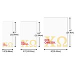 Bloc-notes personnalisé avec lettres grecques de sororité Graduation School Office Stationary Supplies Gift for Friend Girls | Callie × Affinity Licensing