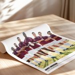 Spersonalizowany plakat z tekstem z okazji urodzin dla piłkarzy Football Time 1-4 zdjęcia