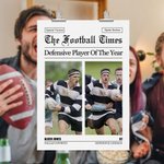 Spersonalizowany plakat z tekstem z okazji urodzin dla piłkarzy Football Time 1-4 zdjęcia