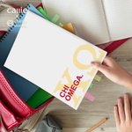 Bloc-notes personnalisé avec lettres grecques de sororité Graduation School Office Stationary Supplies Gift for Friend Girls | Callie × Affinity Licensing