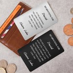 Personalized So Grateful For Wallet Card with Name and Text Birthday Appreciation Gift for Family Friend Teacher