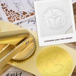 Cute Rabbit Monkey Animals Design Sello de mano con texto Library Reading Birthday Gift for Kids Bookworms 9