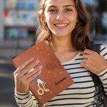 Personalised Zodiac Cartoon Character Leather A5 Sketchbook Notebook Cover with Storage Pocket Office Birthday Gift for Women Men