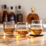 Vasos de Whisky Personalizados con Nombre Grabado y Posavasos de Pizarra Regalo de Cumpleaños con Sentido para los Amantes del Fútbol