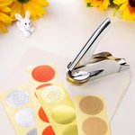 Cute Rabbit Monkey Animals Design Sello de mano con texto Library Reading Birthday Gift for Kids Bookworms 7
