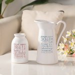 Gepersonaliseerde Word Cloud Naam Jaar Initiaal Keramische Bloemenvaas Binnen Buiten Decor Verjaardag Valentijnsdag Verjaardagscadeau voor Paar