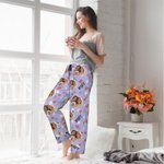 Personalizzato Multicolore Cuore Foto Ritratto Nome Pantaloni pigiama lunghi con coulisse Amicizia Anniversario Regalo per gli amici
