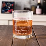 Vasos de Whisky Personalizados con Nombre Grabado y Posavasos de Pizarra Regalo de Cumpleaños con Sentido para los Amantes del Fútbol