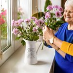 Gepersonaliseerde Word Cloud Naam Jaar Initiaal Keramische Bloemenvaas Binnen Buiten Decor Verjaardag Valentijnsdag Verjaardagscadeau voor Paar