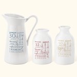 Gepersonaliseerde Word Cloud Naam Jaar Initiaal Keramische Bloemenvaas Binnen Buiten Decor Verjaardag Valentijnsdag Verjaardagscadeau voor Paar
