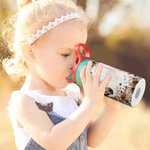 Gepersonaliseerde Boho stijl Florale paard 12oz naam waterfles met siliconen rietje en handvat verjaardag terug naar school Gift voor kinderen paard liefhebbers