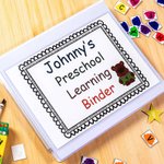Classeur d'apprentissage personnalisé pour enfants Jouets éducatifs pour enfants