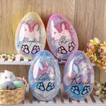 Oeuf des Pâques Personnalisé avec Nom et Lapin des Pâques Cadeau pour les Enfants