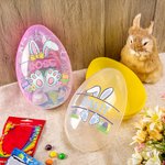 Personalisiertes Niedliches Befüllbares Jumbo Osterhase Osterei mit Namen Ostern Geschenk für Kinder