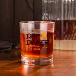 Personalized Funny Pickleball Themed 10 oz Old Fashioned Rocks Whiskey Glass with Name Birthday Gift for Pickleball Lover Liquor Lover