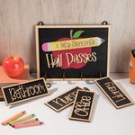 Personalisierte Lehrer Hall Pässe Zeichen Holzbrett Teacher's Day Wertschätzung zurück zu Schule Geschenk für Lehrer Kollegen