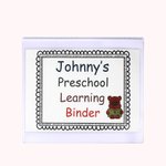 Classeur d'apprentissage personnalisé pour enfants Jouets éducatifs pour enfants