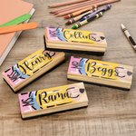Personalized Felt Wood Hand Painted Whiteboard Rubber Teacher Gift for Classroom Home and Office