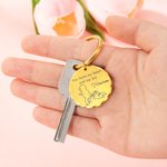 Llavero Personalizado You Have My Heart And My Ass Couple Stick Figure Keychain with Engraved Text Valentine's Day Anniversary Gift for Couple 7