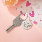 Llavero Personalizado You Have My Heart And My Ass Couple Stick Figure Keychain with Engraved Text Valentine's Day Anniversary Gift for Couple 1