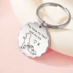 Llavero Personalizado You Have My Heart And My Ass Couple Stick Figure Keychain with Engraved Text Valentine's Day Anniversary Gift for Couple 4