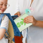 Cuaderno de espiral A5 personalizado con nombre de conejito y set de bolígrafo con 156 páginas rayadas Regalo de cumpleaños de Pascua para niños y niñas